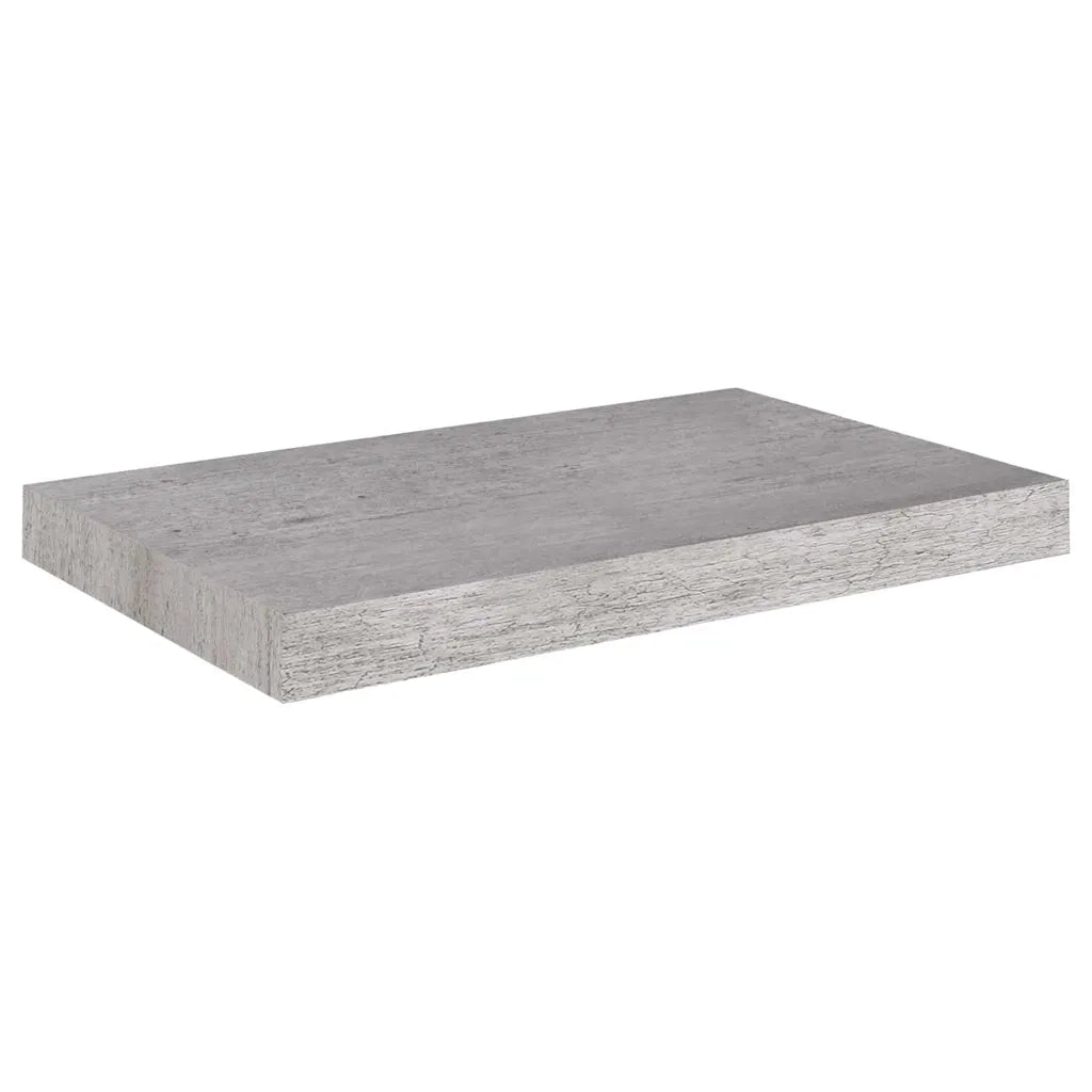 Scaffale a Parete Grigio Cemento 50x23,5x3,8 cm in MDF