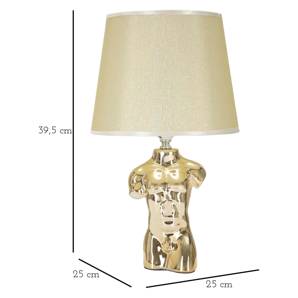Bafala, Lampada da Tavolo Necessaria 1 Lampadina, Beige