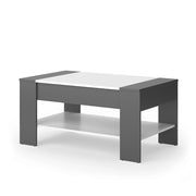 Vicco Tavolino Antracite/bianco 99.6 x 58.8 cm con cassetto