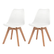 Sedie da Pranzo 2 pz Bianche in Plastica cod mxl 6065