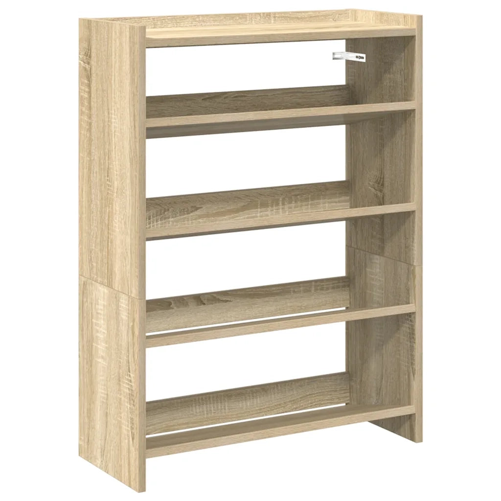 vidaXL Scarpiera Rovere Sonoma 60x25x81 cm in Legno Multistrato