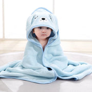 Coperta a forma di corallo per neonati Fleece morbido per bambini in tessuto di cotone a forma di sacco - Blu