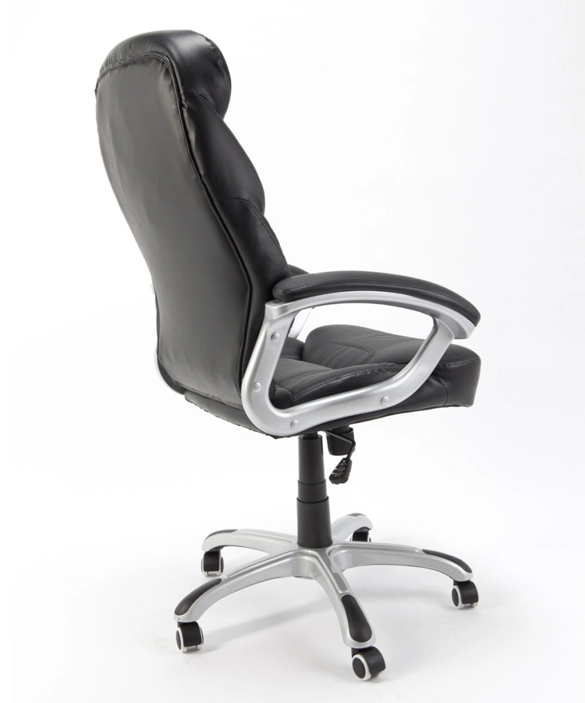 Poltrona presidenziale ergonomica in ecopelle da ufficio studio modello Excelsior