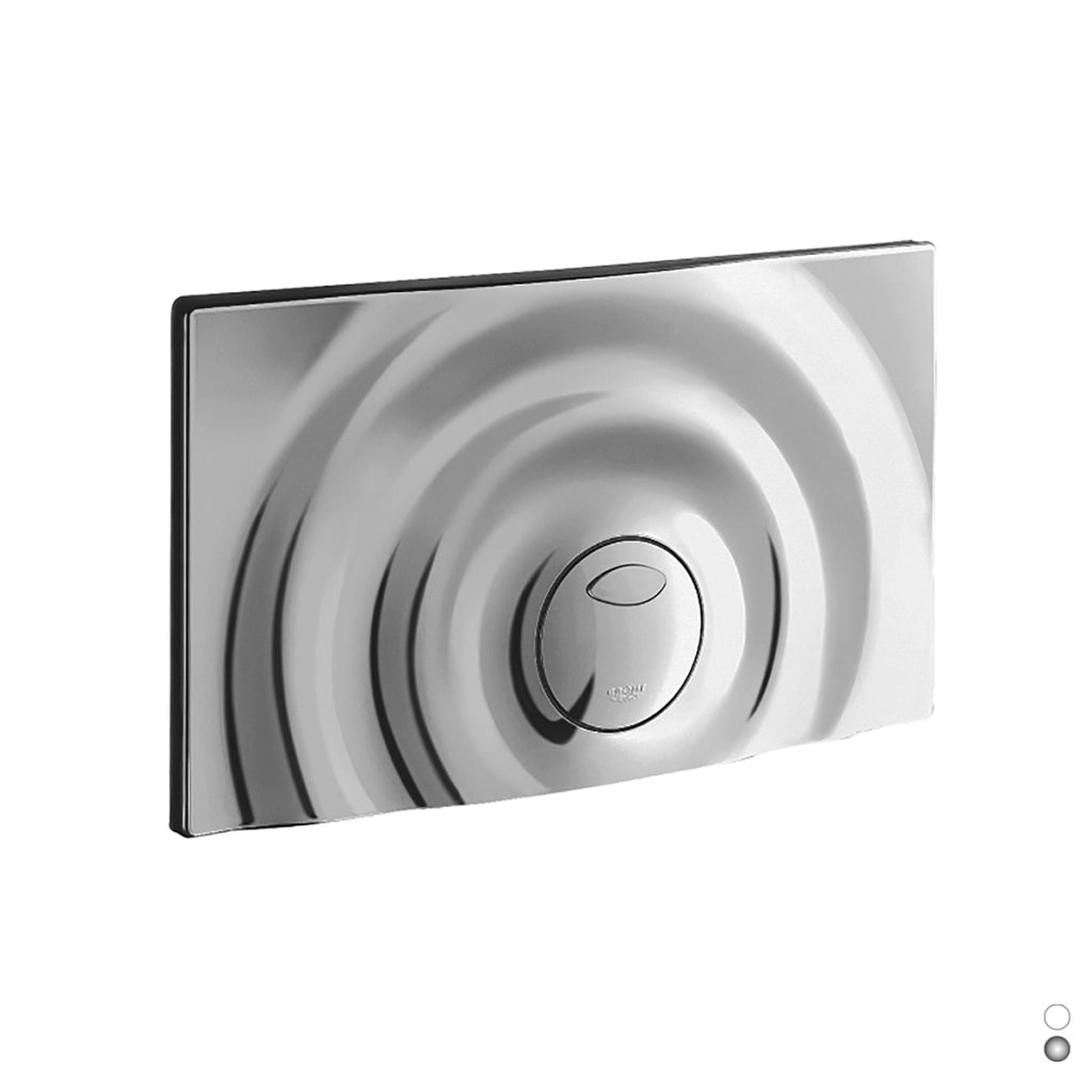 Placca per cassetta dual flush cromo