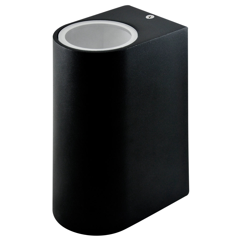 Applique esterna ovale IP44 2xGU10 nera su/giù Boston Polux