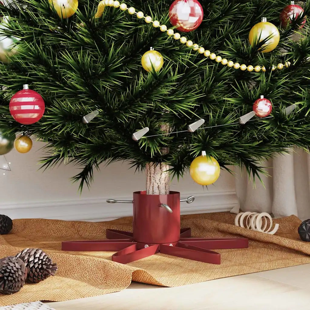Supporto per Albero di Natale Rosso 50 x 50 x 15,5 cm Acciaio