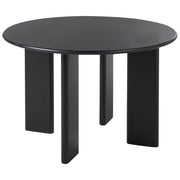Tavolo da pranzo con struttura in MDF nero ø 120 cm Rotondo Moderno