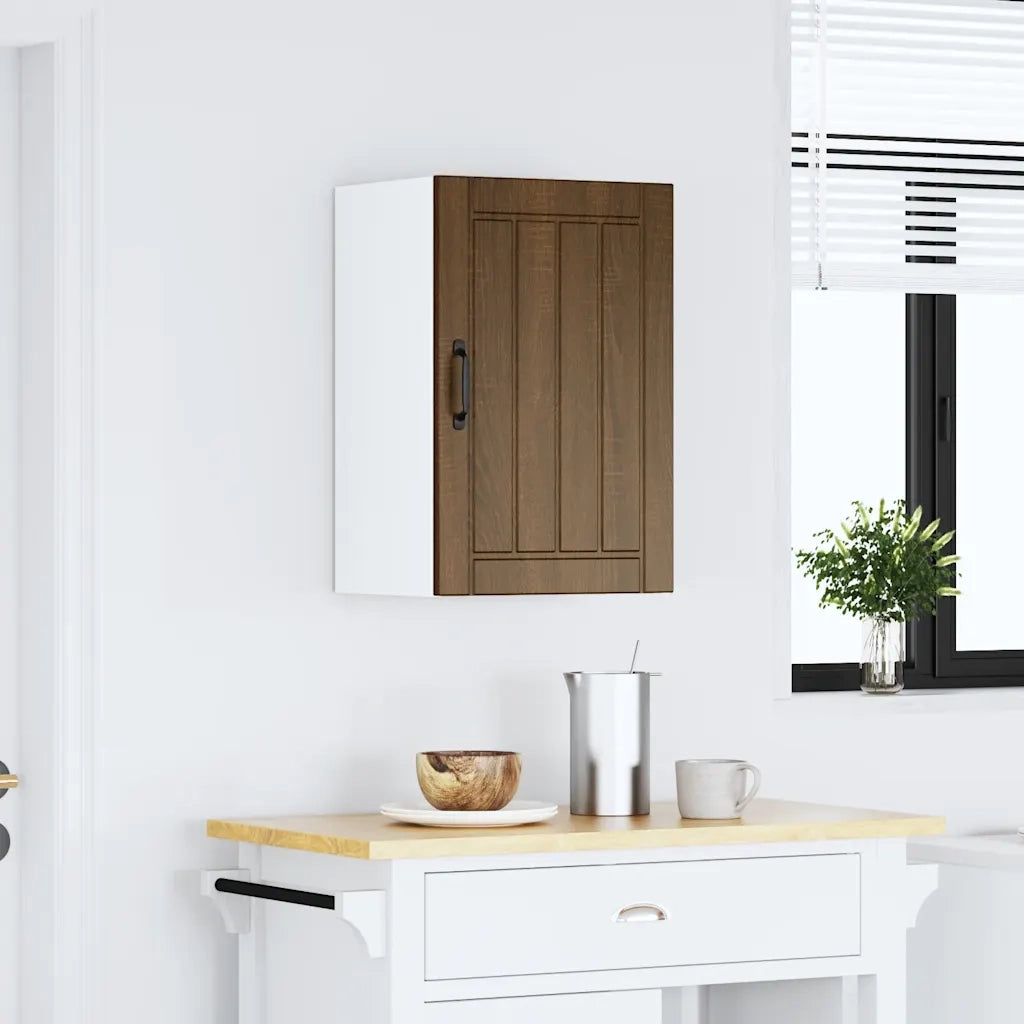 Pensile da Cucina Lucca Rovere Marrone in Legno Multistrato