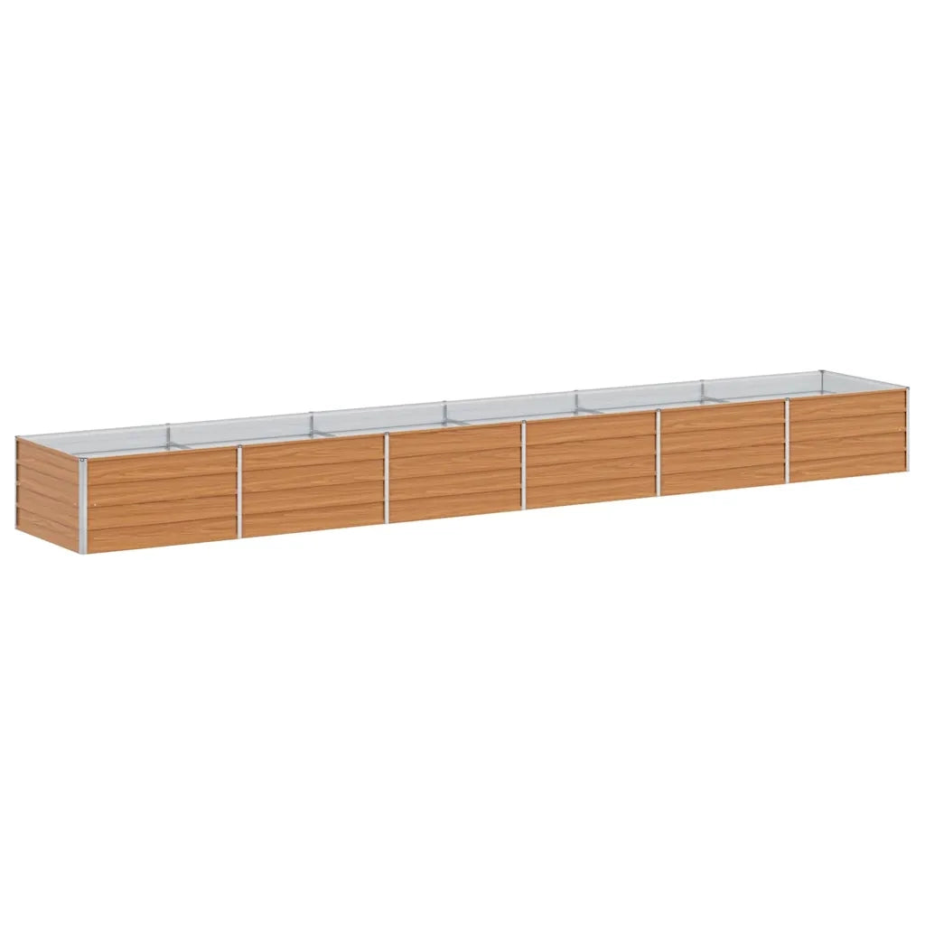 Fioriere | Cassetta per fiori | Letto rialzato da giardino Marrone Chiaro 480 x 80 x 45 cm