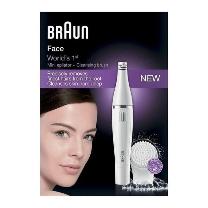 Braun SE810 Face Epilatore con Spazzola Esfoliante Bianco