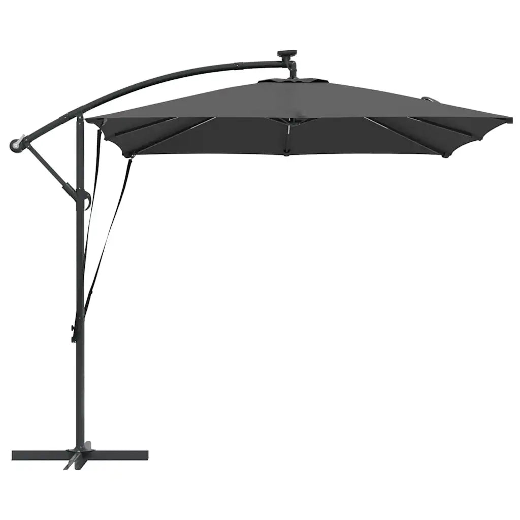 Ombrellone-Ombrello da giardino Antracite 249 x 249 x 250 cm Poliestere e Alluminio
