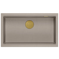 Lavello In Granito Logan 110 Beige Rame