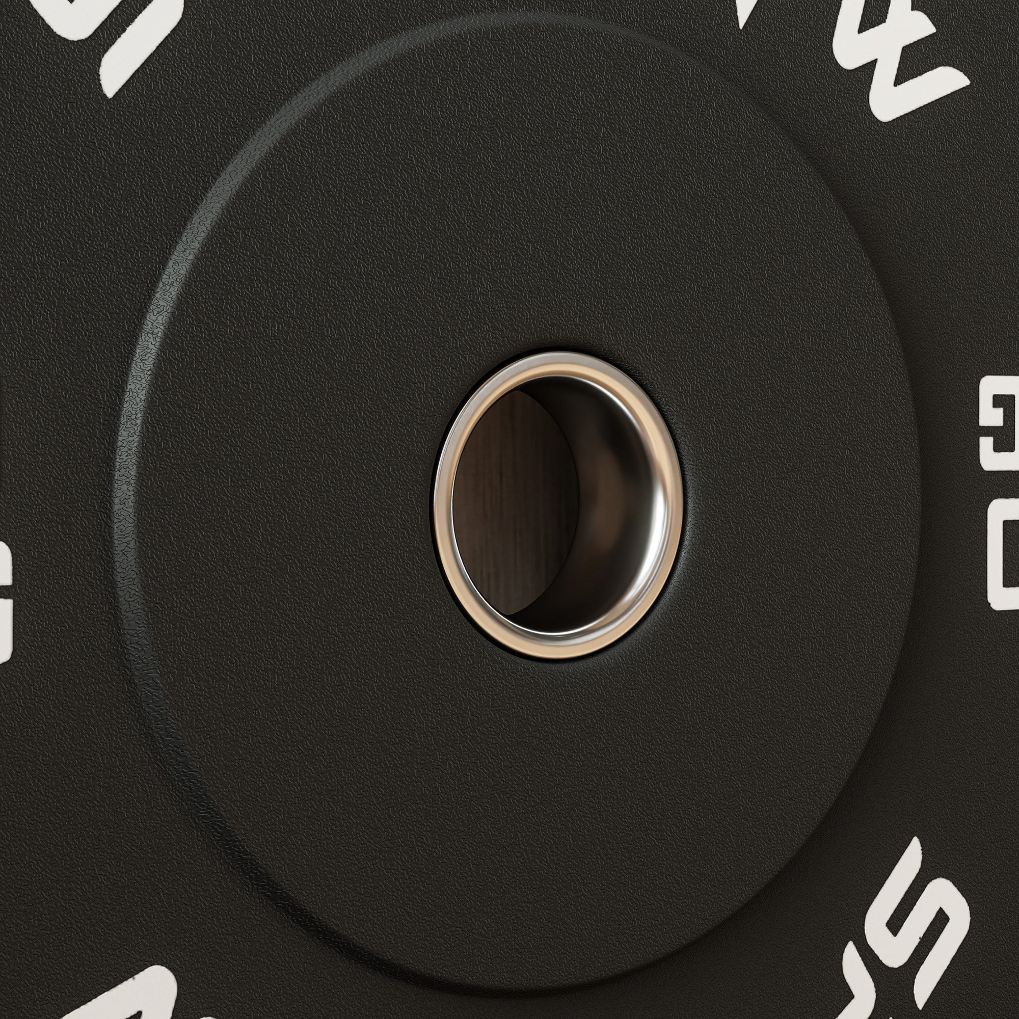 Set 2 Dischi Pesi da 5kg in Gomma con Foro da 2"/5 cm per Manubri e Bilancieri Nero