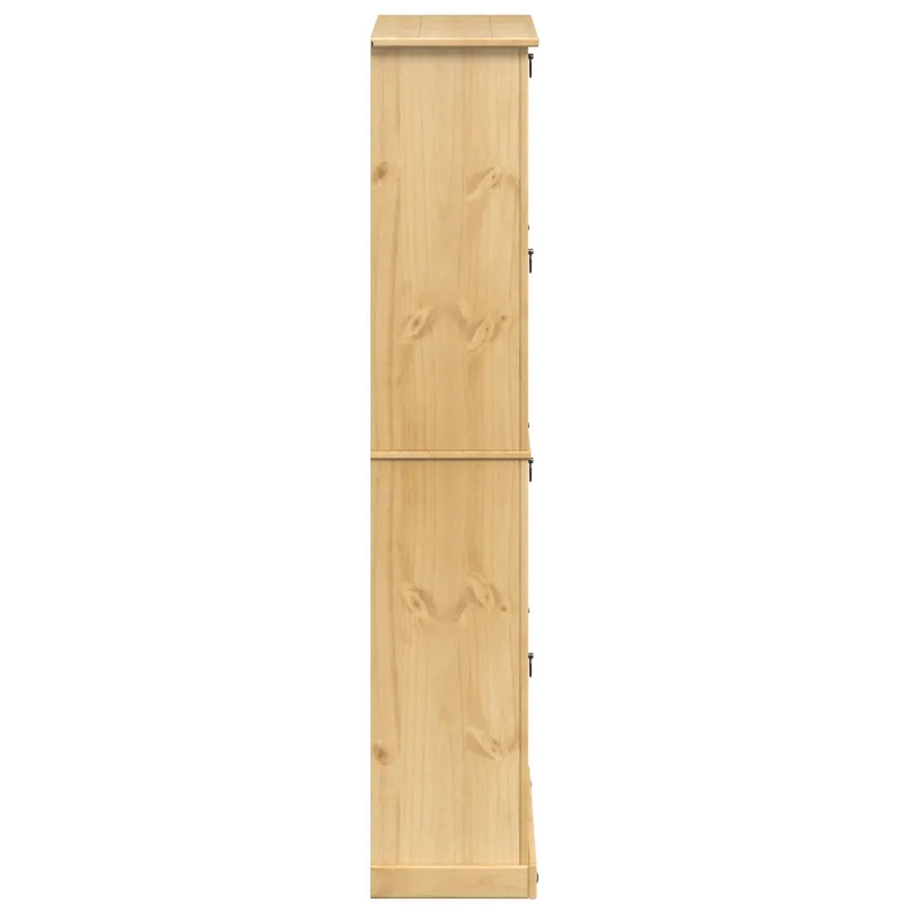 Scarpiera Corona 99x32x163,5 cm in Legno Massello di Pino 4002787