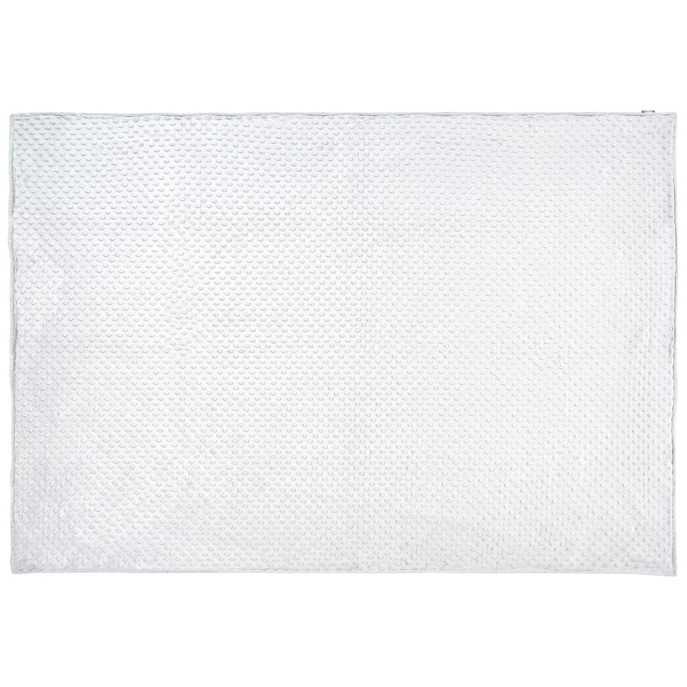 Copripiumino per coperta ponderata Bianca Tessuto poliestere 120 x 180 cm Motivo a pois Design moderno Tessile camera da letto
