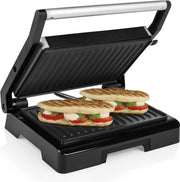 Apparecchio per toast - Griglia Mini - 1000W - 180° Ripiegabile - Piastra elettrica per grigliare