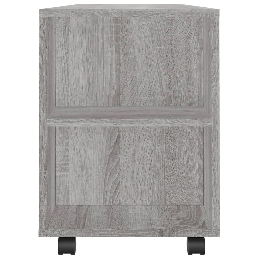 Mobile TV multimediale mensola TV credenza TV sala da pranzo soggiorno camera da letto Sonoma 102 x 34,5 x 43 cm legno ingegnerizzato grigio 02_0028348