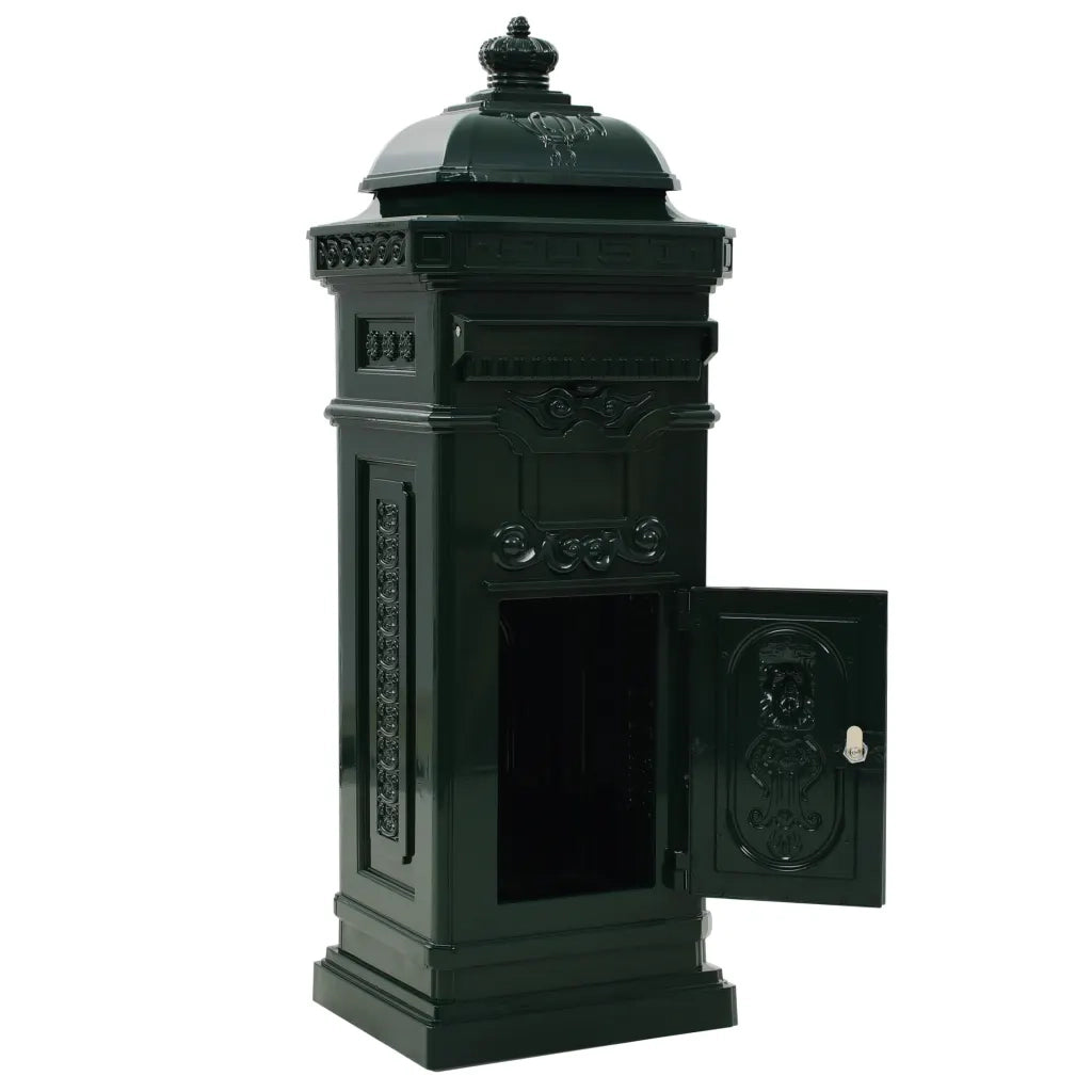 Cassetta della Posta in Alluminio Inossidabile Vintage Verde 43890