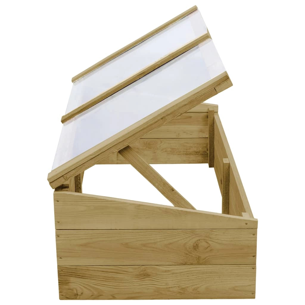 Serre set di 2 in legno di pino impregnato 100 x 50 x 35 cm verde 02_0044666