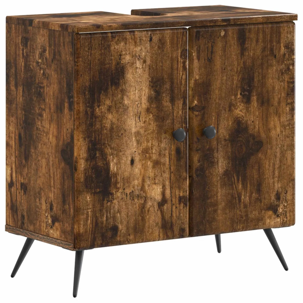 Armadio per Lavabo da Bagno BREDA Rovere Fumo 897450