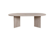 Tavolino da caffè in legno "Sabbia" - 60 x 119 x 40 cm - Travertino
