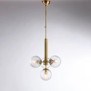 Sospensione 4 luci ferro bronzato H.87
