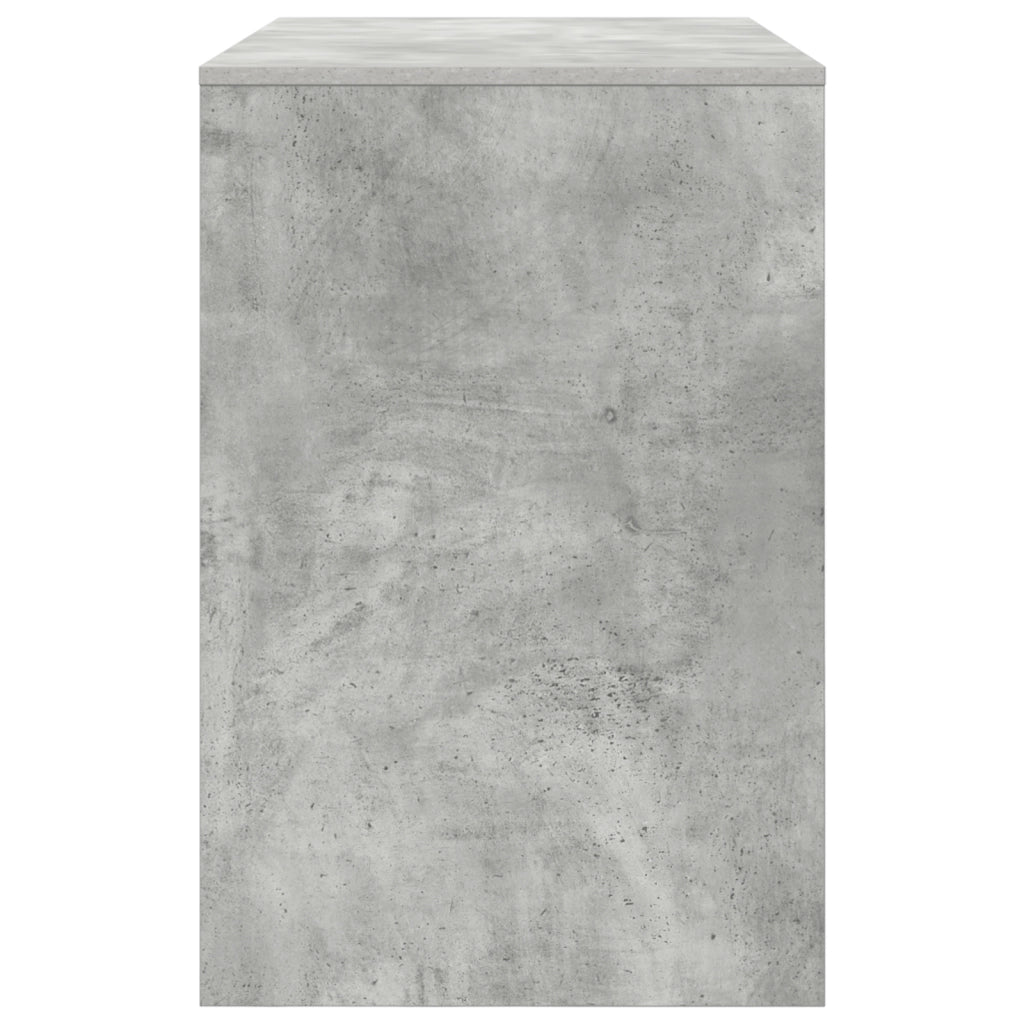 Scrivania Grigio cemento Legno composito Compatta Storage