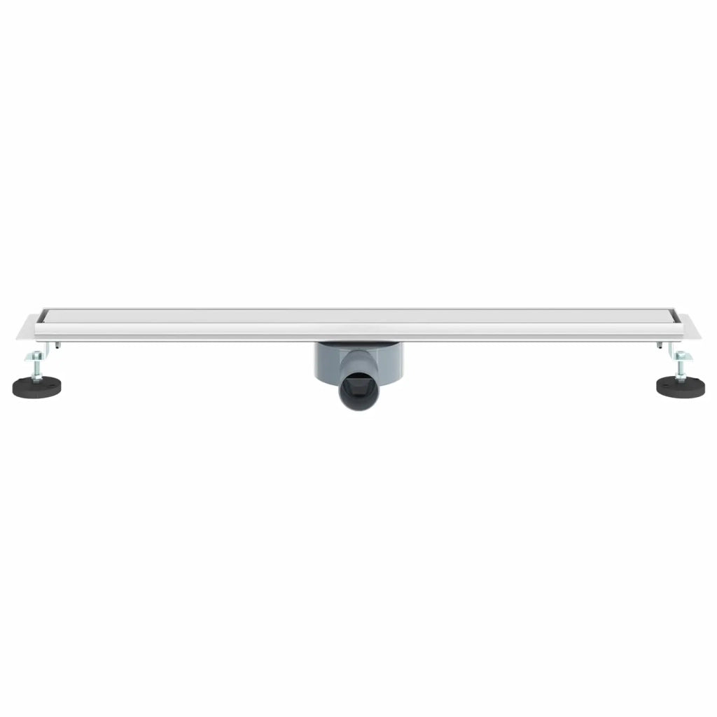 Scarico doccia 2-in-1 con sifone a 360° Argento 80 cm