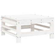 Poggiapiedi da Giardino Bianco in Legno Massello di Pino CFW2134493