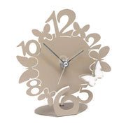 orologio sciame farfalline decorato Sabbia in Ferro e polimetilmetacrilato 14x15cmh