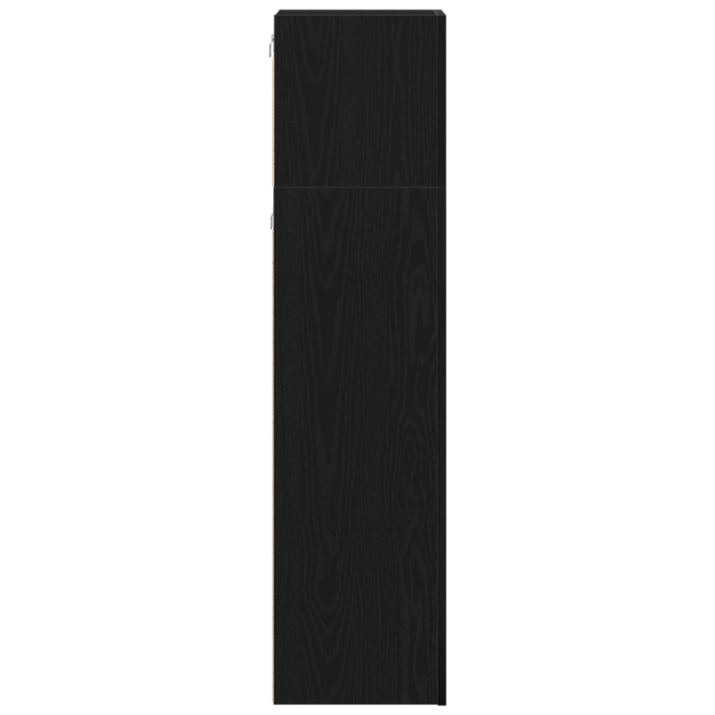 Set di mobili TV 3 pezzi  in legno ingegnerizzato di rovere nero