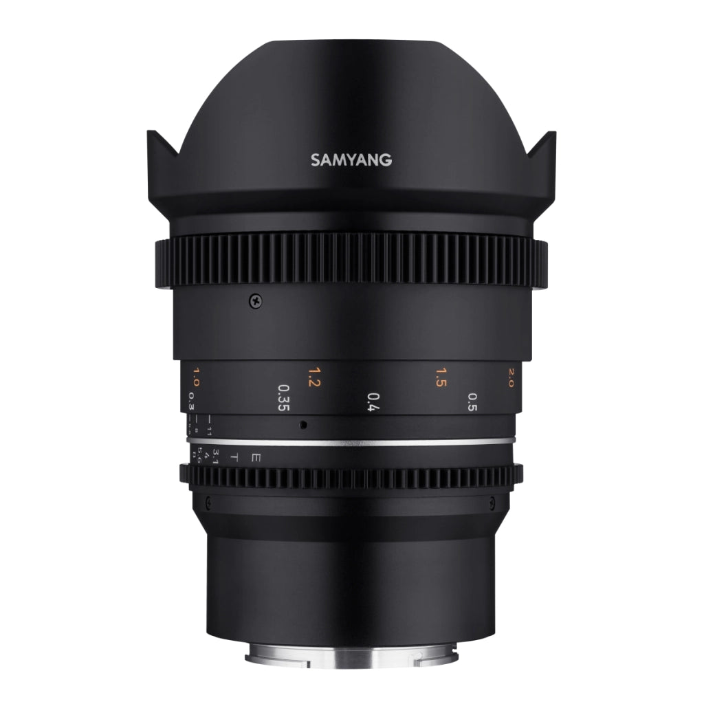 Obiettivo ultragrandangolare MF 14 mm T3,1 VDSLR MK2 – luminoso T3,1 compatibile con attacco Sony E, lunghezza focale fissa 14 mm, Follow Focus, risoluzione full frame e APS-C 8K
