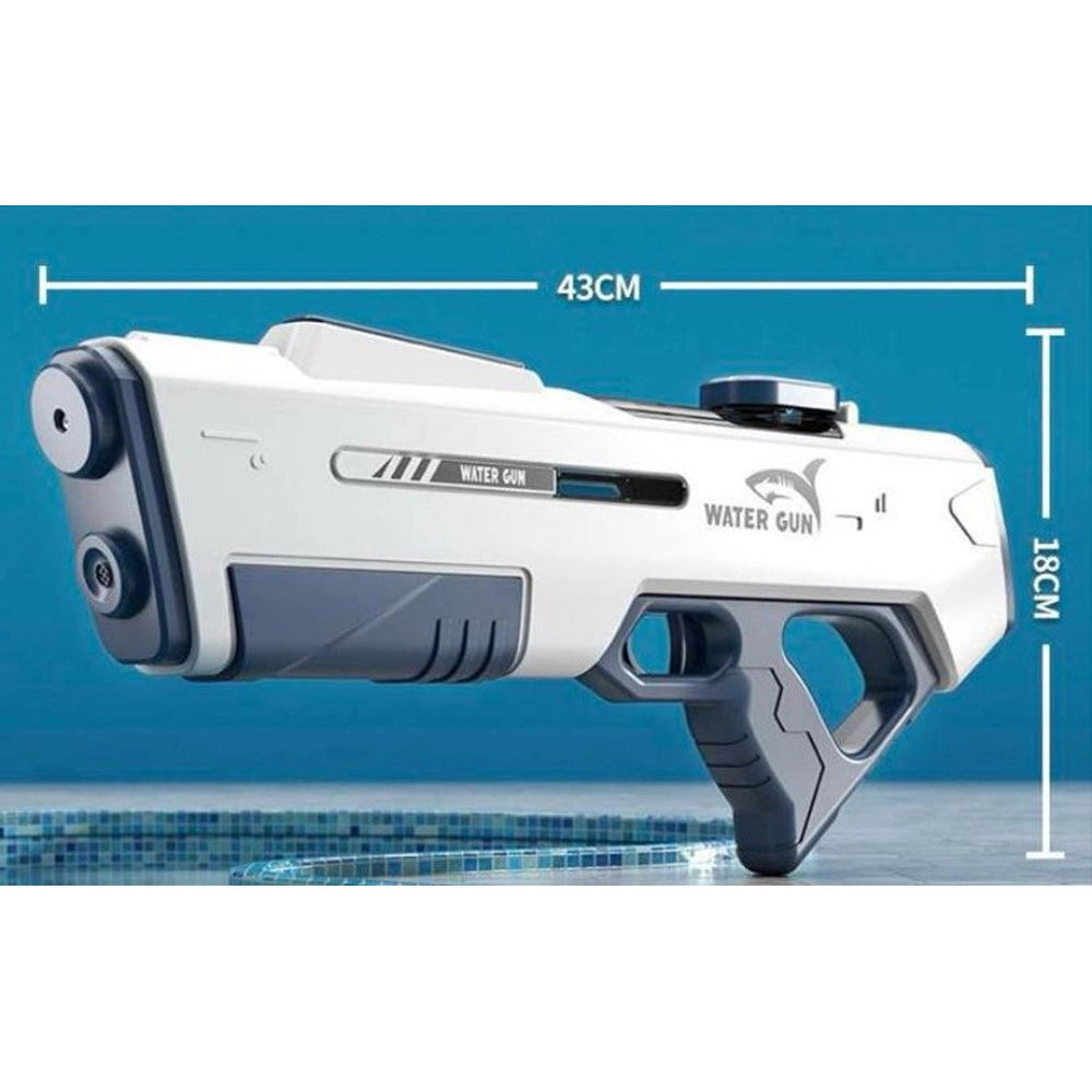 Trade Shop - Pistola Ad Acqua Elettrica Automatica Da 43cm Per Bambini Ad Alta Pressione Giocattolo -