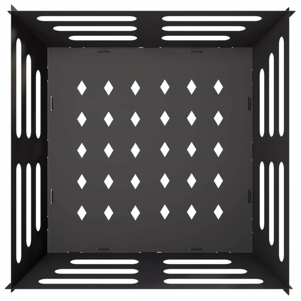 Focolare Nero 40 x 40 x 20 cm Acciaio 8012592