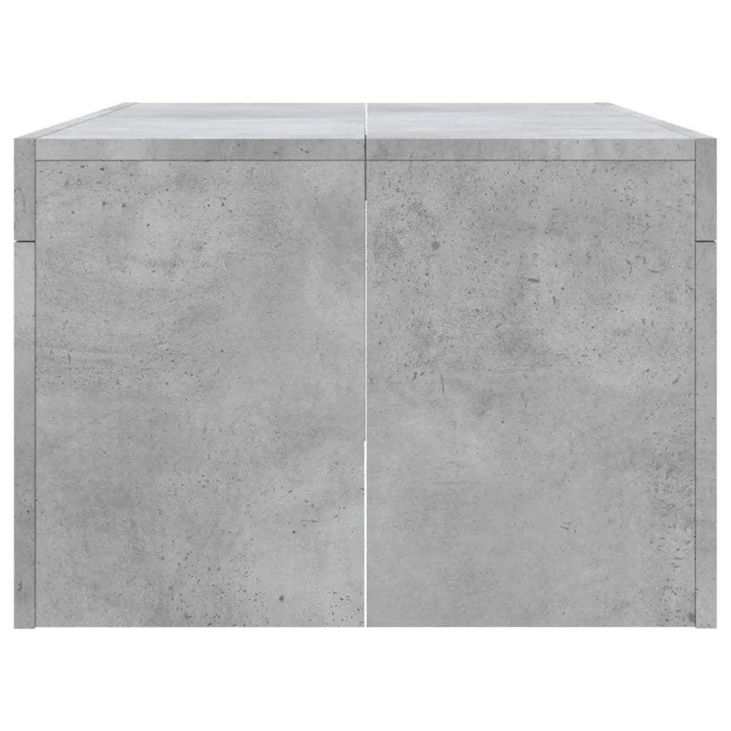 Tavolino salotto | Tavolino da caff¨¨ | Tavolino da Soggiorno Grigio Cemento 102x50x36 cm Legno Multistrato