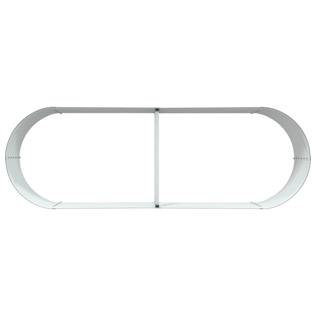 Lettiera da giardino Verde 240x80x44 cm Acciaio zincato