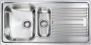 Lavello ATLANTIC 100X50 2 vasche sinistre+ gocciolatoio ACCIAIO INOX 010545.S1.01.2018