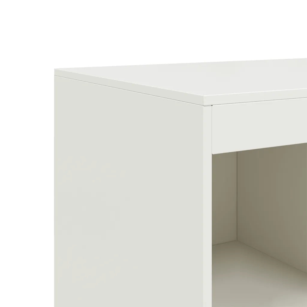 Credenza-Buffet-Armadio da cucina Bianca 67x39x95 cm in Acciaio