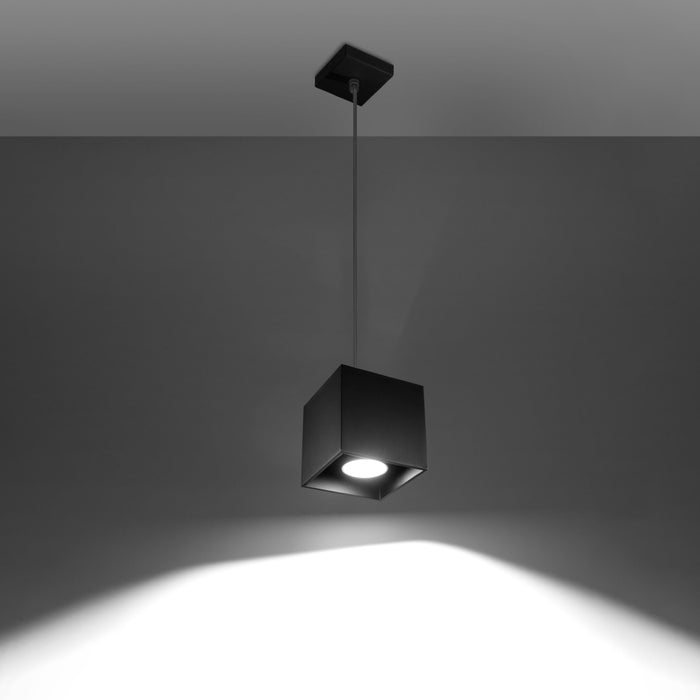 Lampada da parete moderna in alluminio nero Quad Deep Space GU10 LED Max 10W