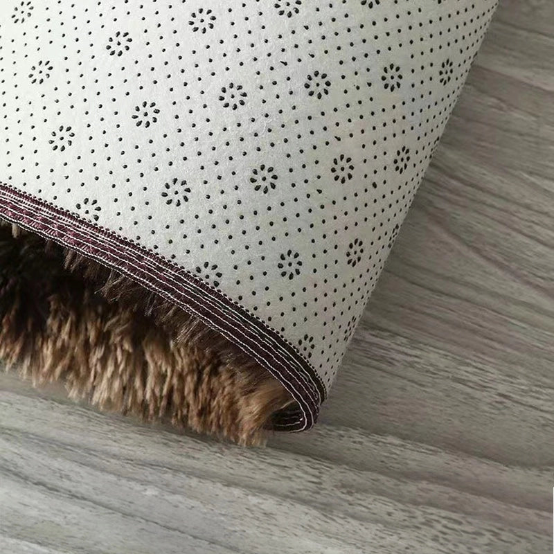 Tappeto shaggy morbido marrone 120x170 cm