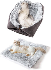 Doppio Filtro per Animali 2 in 1 - Cuscino Plush per Gatti - Lavabile - morbido - Adatto per Piccoli/Medie Dimensioni Cani - 61x51 cm - Accessorio per Animali