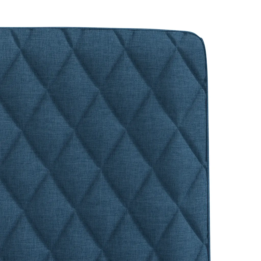 vidaXL Sedie da Pranzo 6 pz Blu in Tessuto