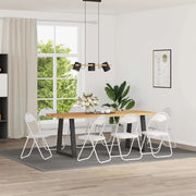 Sedia pieghevole 8 pcs Bianco 48 x 43,5 x 81 cm Pelle Sintetica 42029051