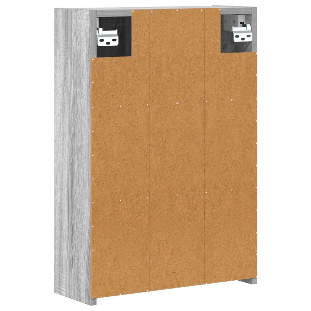 Mobiletto per specchio da bagno Grigio Sonoma 43 x 16 x 62.5 cm