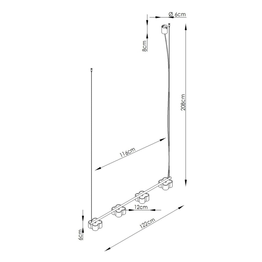 Lampadario OVIO 4 tortora Gx53