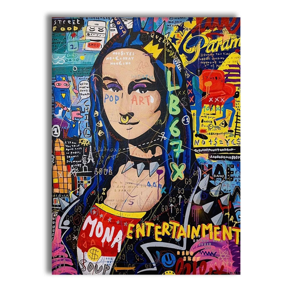 Monna -  Quadro Canvas Contemporaneo su telaio in legno Misura: 50x70 cm
