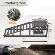 Rampa di carico per auto - Xylo - Regolabile in altezza, grigio
