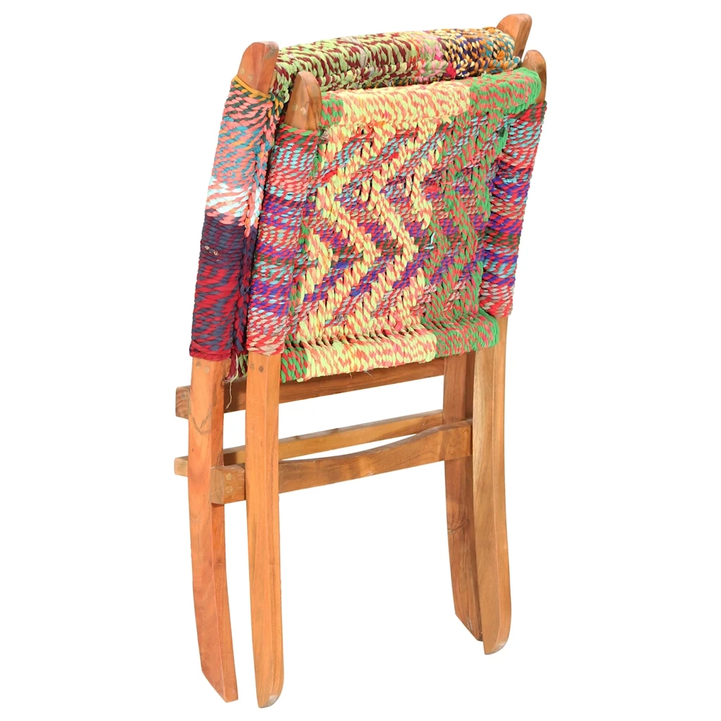 Poltrona | Sedia Chindi Pieghevole Multicolore in Tessuto