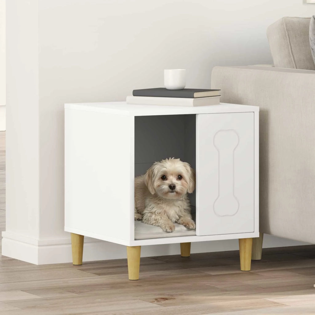 Cuccia per cani Bianco 44 x 42 x 49 cm Legno multistrato CFW8092030