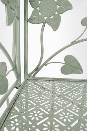 Scaffale Angolare 48x35x165,5 cm Harriet in Acciaio Salvia
